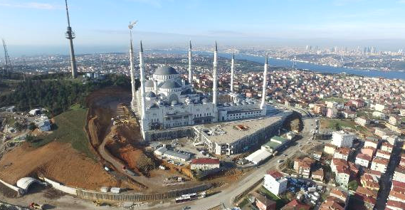 Çamlıca Camisi inşaatı bitiyor 