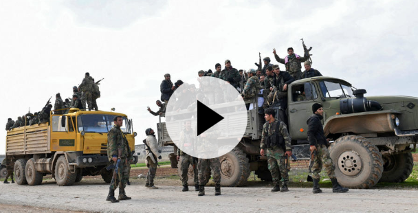 Suriye rejim güçleri Saraqeb şehrine ilerliyor